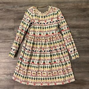 Hanna Andersson Elf Dress in 100% Soft Cotton. Size 6-7. EUC.